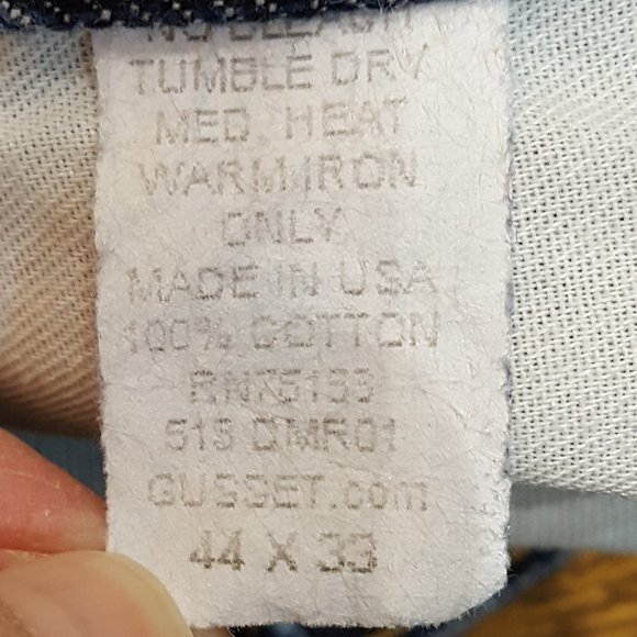 Diamond Gusset Jeans Size 44x33 EUC - Picture 11 of 12